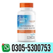 Doctor's Best Benfotiamine 150 + Alpha-Lipoic Acid 300mg in Pakistan